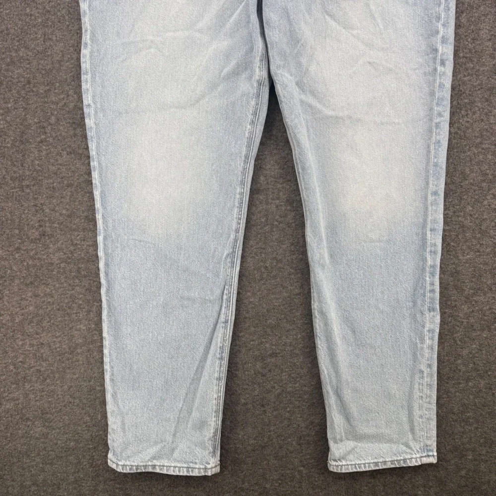 American Eagle Mom Jean Light Wash High Rise Tapered Denim Pants Womens 18 Long